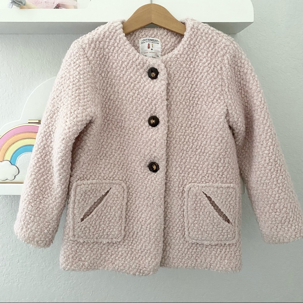 Zara Girls Pink Coat